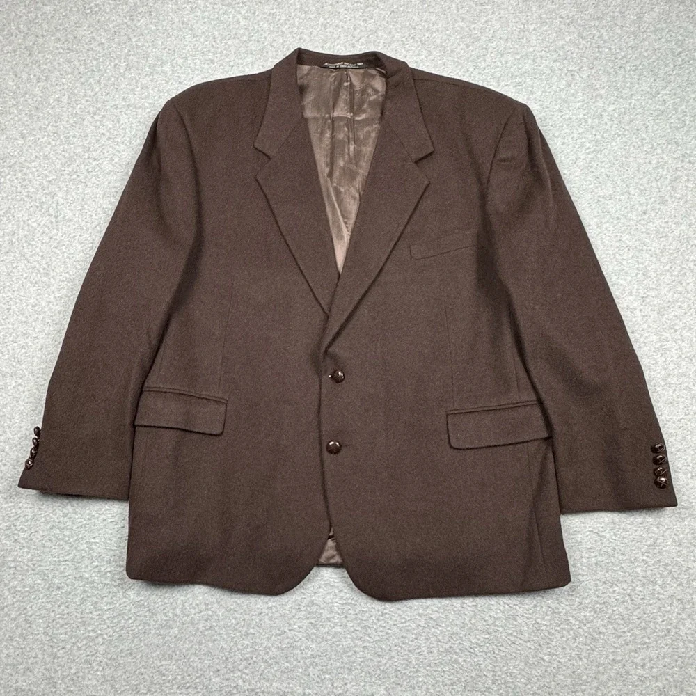 Tailors Row By Deansgate 100% Camel Hair Blazer Coat Jacket Chocolate‎ Brown 50R